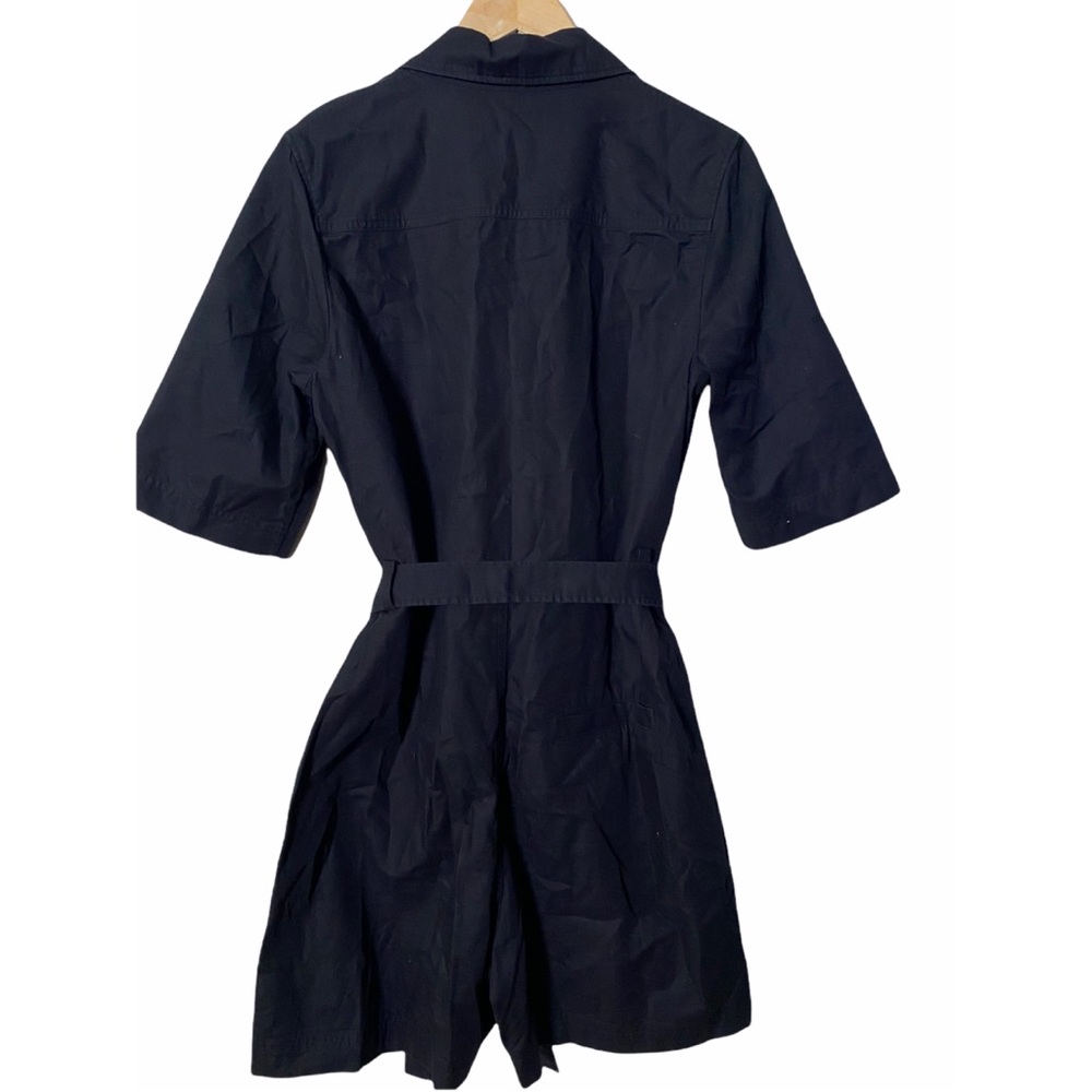 NEW! COS | Cotton twill belted denim romper zip front - Picture 5 of 7